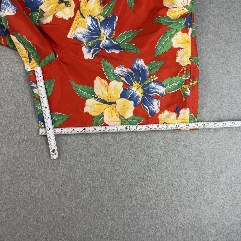 Polo Ralph Lauren Traveler Swim Shorts 2XB Red Floral Big & Tall Mesh